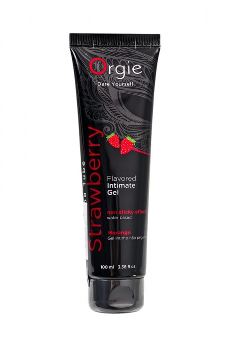 Интимный гель на водной основе Lube Tube Strawberry с клубничным вкусом - 100 мл. - ORGIE - купить с доставкой в Нижневартовске