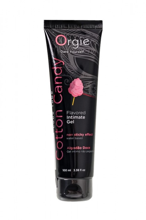 Интимный гель на водной осное Lube Tube Cotton Candy со вкусом сахарной ваты - 100 мл. - ORGIE - купить с доставкой в Нижневартовске