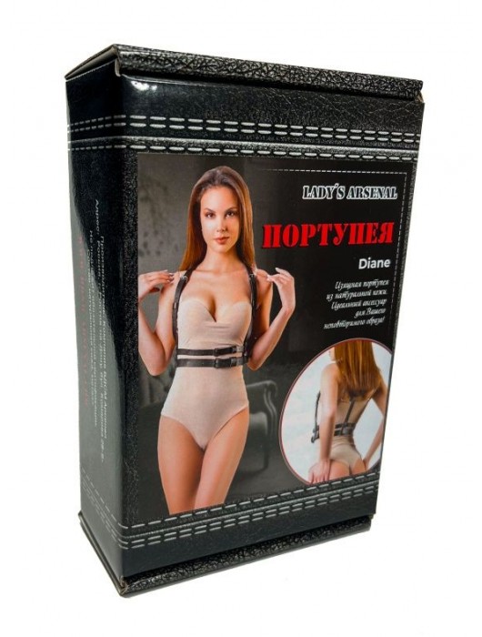 Изящная портупея из натуральной кожи Diane - БДСМ Арсенал - купить с доставкой в Нижневартовске