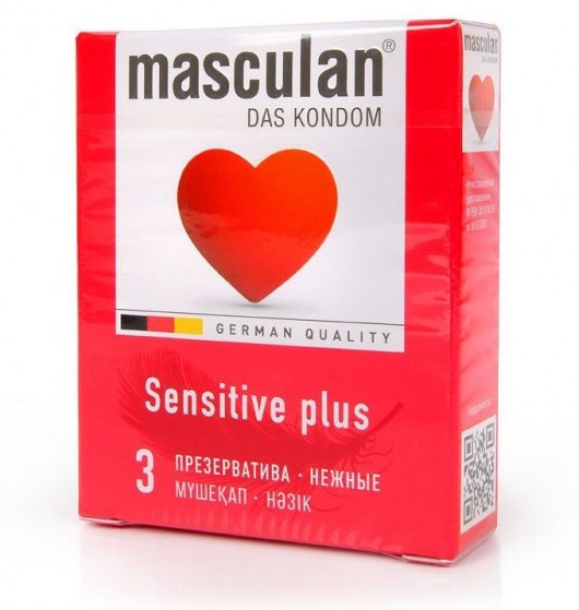 Презервативы Masculan Sensitive plus - 3 шт. - Masculan - купить с доставкой в Нижневартовске