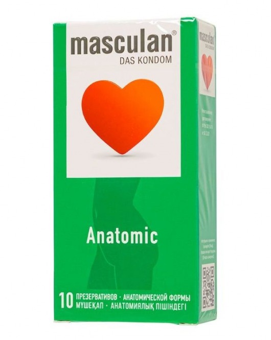 Презервативы анатомической формы Masculan Anatomic - 10 шт. - Masculan - купить с доставкой в Нижневартовске