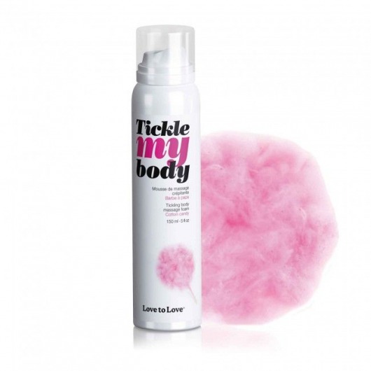 Массажная хрустящая пенка Tickle My Body Cotton Candy с ароматом сладкой ваты - 150 мл. - Love to Love - купить с доставкой в Нижневартовске