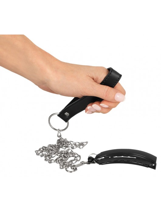 Зажим для половых губ с поводком Pussy Clamp With A Leash - Orion - купить с доставкой в Нижневартовске