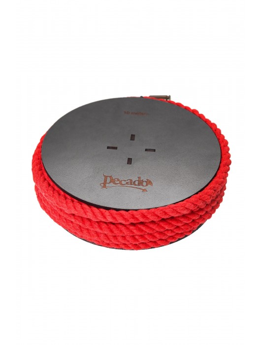 Красная веревка для шибари на катушке - 10 м. - Pecado - купить с доставкой в Нижневартовске
