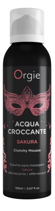 Хрустящая пенка для массажа Orgie Acqua Croccante Sakura с ароматом сакуры - 150 мл. - ORGIE - купить с доставкой в Нижневартовске
