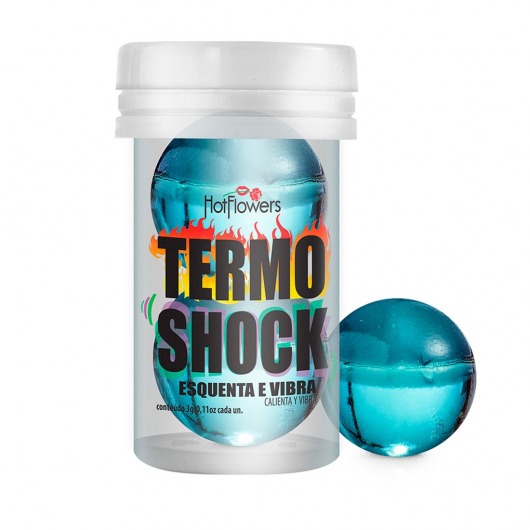 Интимный гель Termo Shock Hot Ball с разогревающе-покалывающим эффектом (2 шарика по 3 гр.) - HotFlowers - купить с доставкой в Нижневартовске