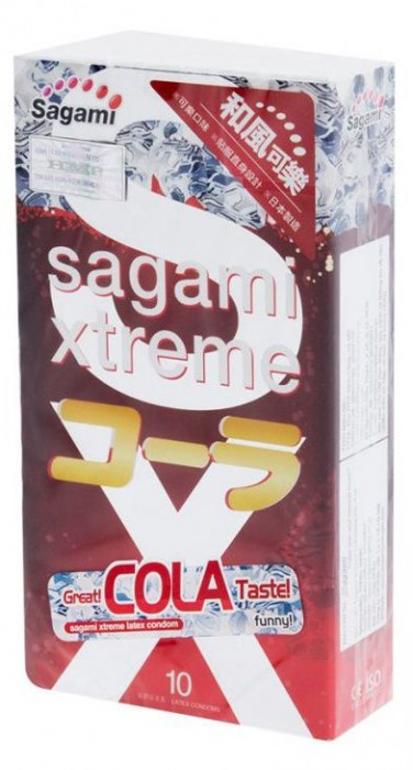 Ароматизированные презервативы Sagami Xtreme COLA - 10 шт. - Sagami - купить с доставкой в Нижневартовске