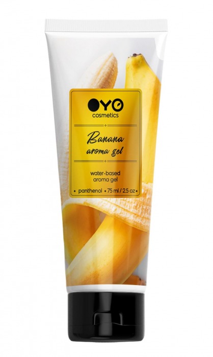 Лубрикант на водной основе OYO Aroma Gel Banana с ароматом банана - 75 мл. - OYO - купить с доставкой в Нижневартовске