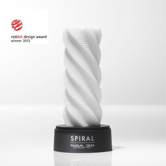 Белый 3D мастурбатор SPIRAL - Tenga - в Нижневартовске купить с доставкой