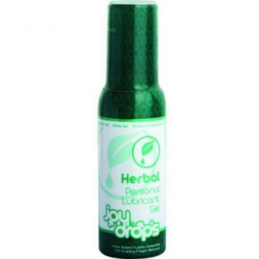 Смазка на водной основе JoyDrops Herbal - 100 мл. - JoyDrops - купить с доставкой в Нижневартовске