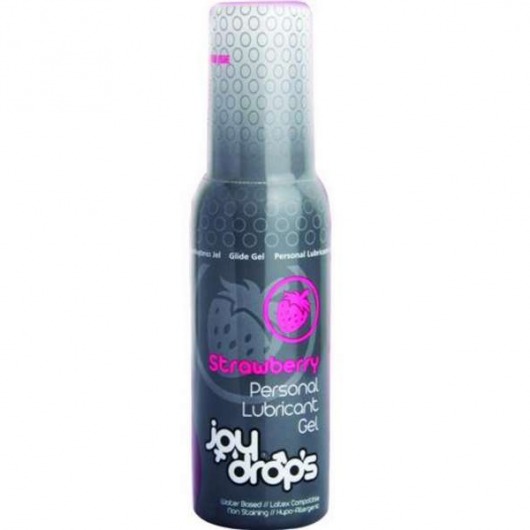 Смазка на водной основе со вкусом клубники JoyDrops Strawberry - 100 мл. - JoyDrops - купить с доставкой в Нижневартовске
