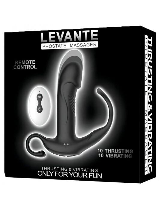 Черный пульсирующимй массажер простаты с вибрацией и пультом ДУ - 17,1 см. - Secwell - в Нижневартовске купить с доставкой