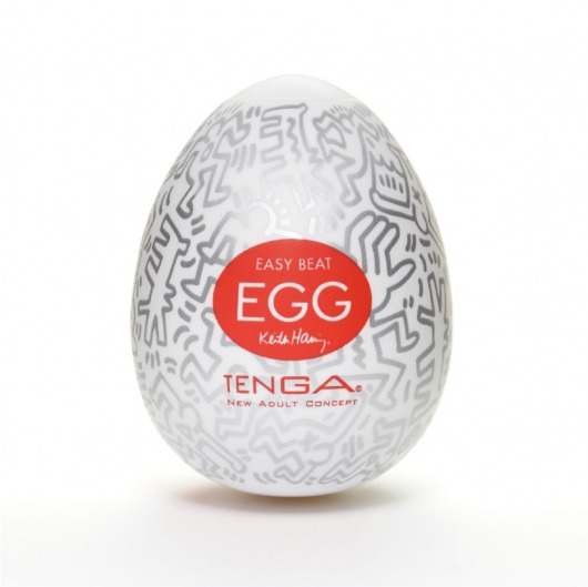 Мастурбатор-яйцо Keith Haring EGG PARTY - Tenga - в Нижневартовске купить с доставкой