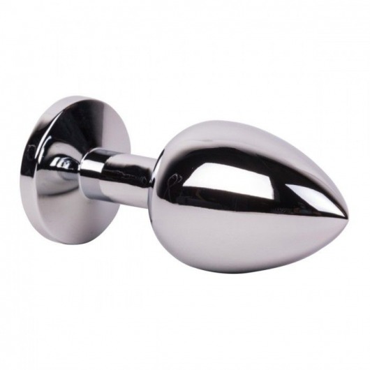 Большой стальной плаг с розовым кристаллом Pink Bubble Gum - 9,5 см. - Erotic Fantasy - купить с доставкой в Нижневартовске