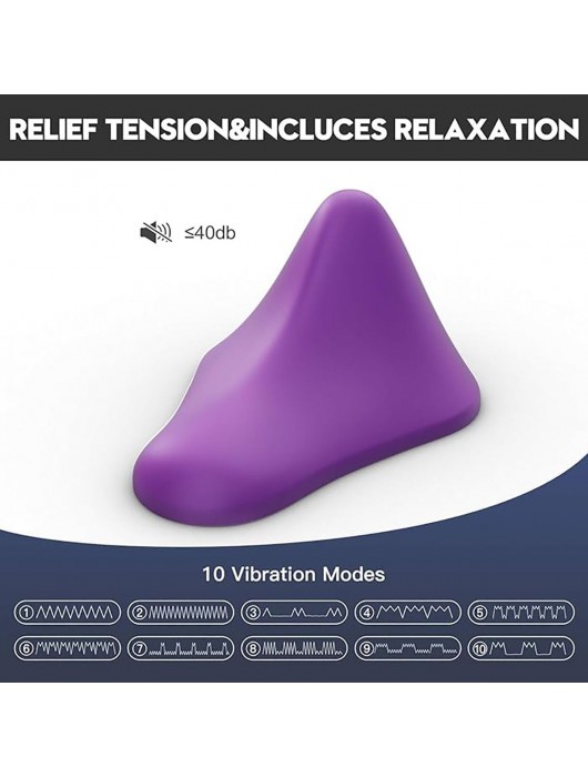 Фиолетовый треугольный вибромассажер Triangle Muscle Massager - Tracy s Dog