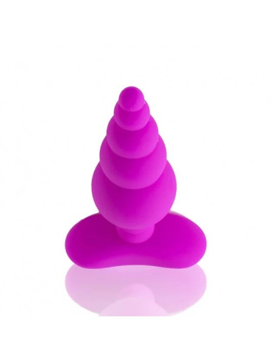 Лиловая анальная пробка Unicorn Playful - 10 см. - HOT planet