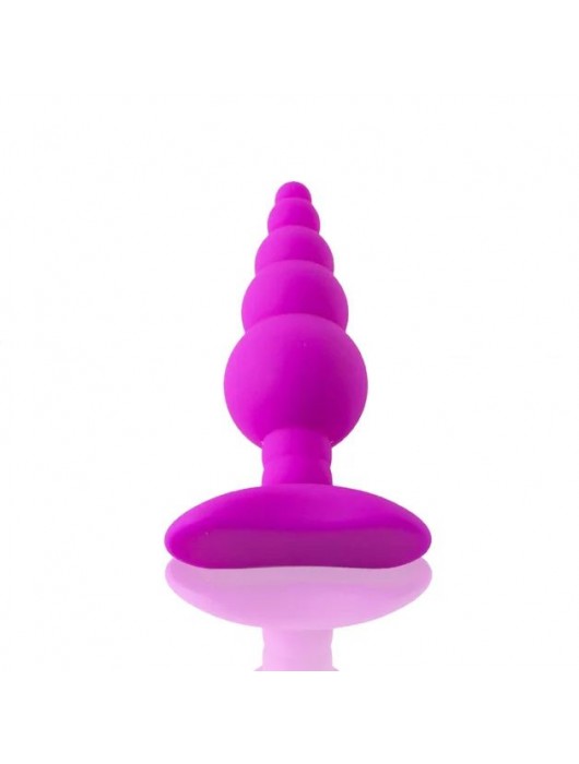 Лиловая анальная пробка Unicorn Playful - 10 см. - HOT planet