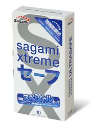 Презервативы Sagami Xtreme Ultrasafe с двойным количеством смазки - 10 шт. - Sagami - купить с доставкой в Нижневартовске