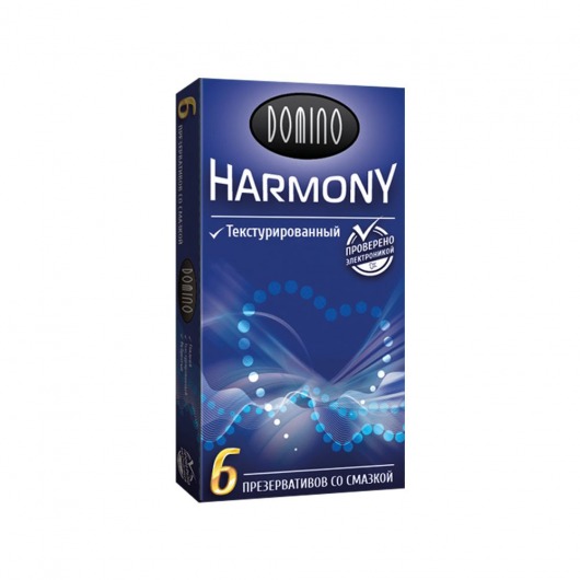 Текстурированные презервативы Domino Harmony - 6 шт. - Domino - купить с доставкой в Нижневартовске