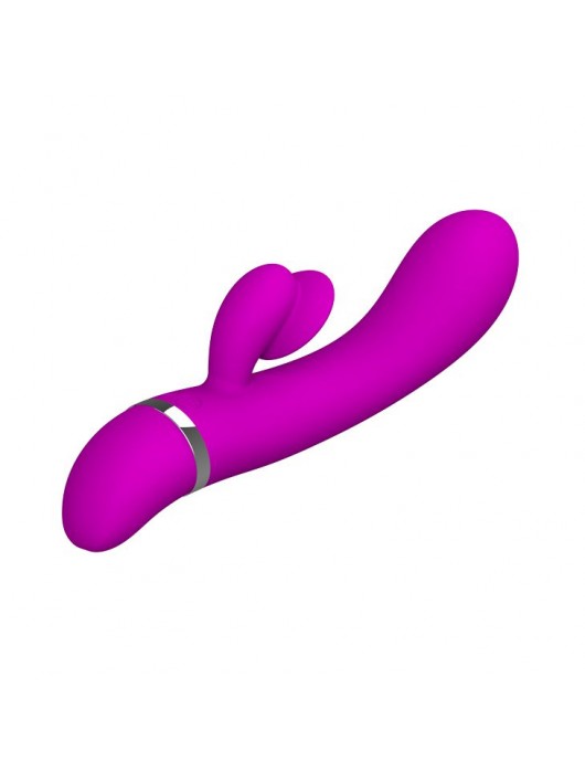 Вибратор Pretty Love Bert с клиторальным отростком - 18,8 см. - Baile
