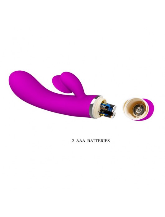 Вибратор Pretty Love Bert с клиторальным отростком - 18,8 см. - Baile
