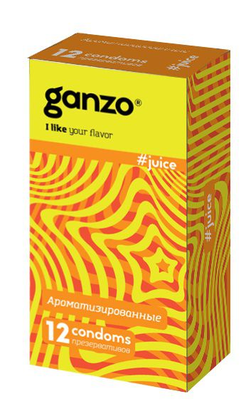 Ароматизированные презервативы Ganzo Juice - 12 шт. - Ganzo - купить с доставкой в Нижневартовске