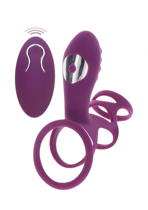 Фиолетовая эрекционная вибронасадка Halo Halo C-Ring Sleeve - Toy Joy - в Нижневартовске купить с доставкой