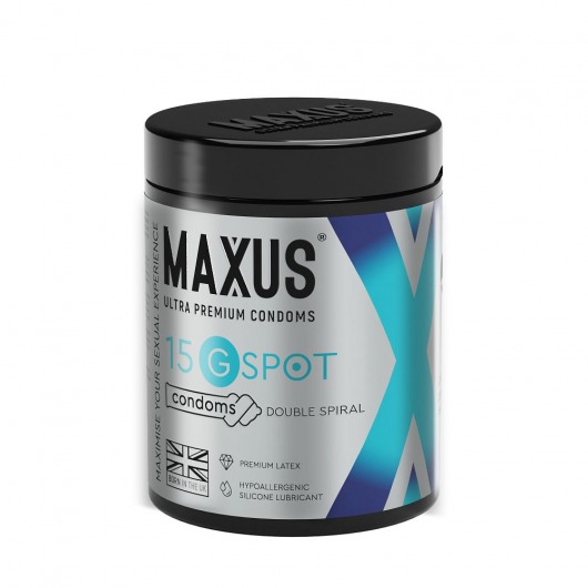 Гладкие презервативы Maxus G spot с двойной спиралью - 15 шт. - Maxus - купить с доставкой в Нижневартовске