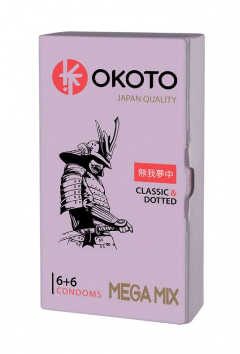 Презервативы OKOTO Mega Mix - 12 шт. - Sitabella - купить с доставкой в Нижневартовске