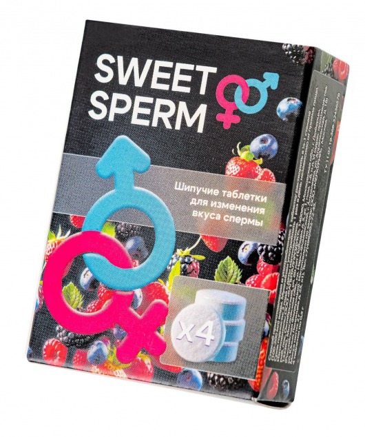 Шипучие таблетки для мужчин Sweet Sperm для изменения вкуса спермы (4 шт. по 0,5 гр.) - Капиталпродукт - купить с доставкой в Нижневартовске