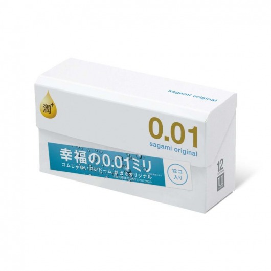 Увлажнённые презервативы Sagami Original 0.01 Extra Lub - 12 шт. - Sagami - купить с доставкой в Нижневартовске