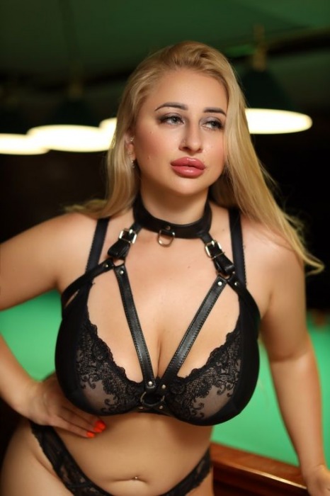Черная кожаная сбруя с ошейником plus size из нежной кожи - БДСМ Арсенал - купить с доставкой в Нижневартовске