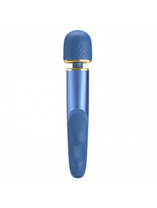 Синий wand-вибромассажер Colorful Massager - 24 см. - Baile