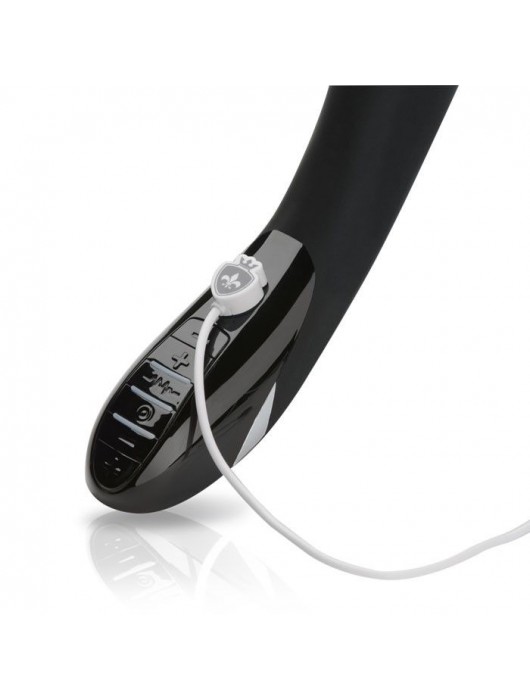 Вибратор с электростимуляцией Sizzling Simon Black Edition - 27 см. - MyStim - купить с доставкой в Нижневартовске