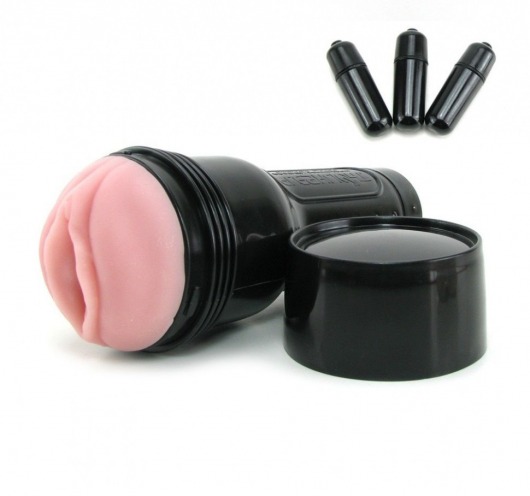 Мастурбатор-вагина Fleshlight - Vibro Pink Lady Touch с вибрацией - Fleshlight - в Нижневартовске купить с доставкой