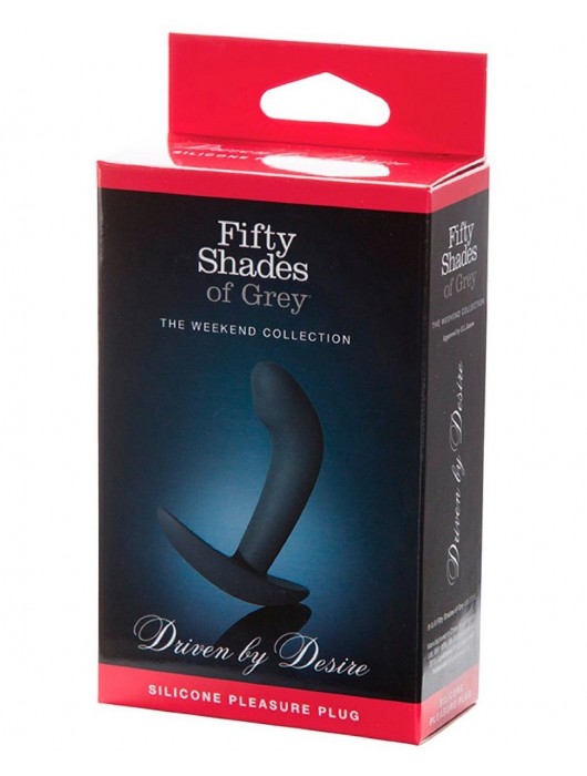 Анальная пробка Driven by Desire Silicone Butt Plug - 9 см. - Fifty Shades of Grey - в Нижневартовске купить с доставкой