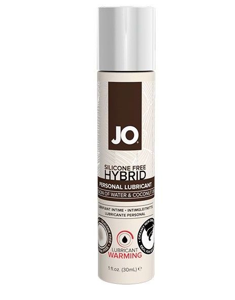 Водно-масляный лубрикант с разогревающим эффектом JO Silicone Free Hybrid Lubricant WARMING  - 30 мл. - System JO - купить с доставкой в Нижневартовске