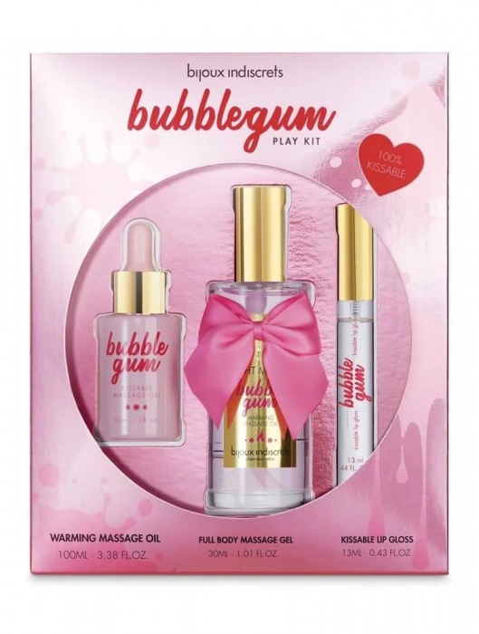 Набор средств для массажа и ласк Bubblegum Play Kit - Bijoux Indiscrets - купить с доставкой в Нижневартовске