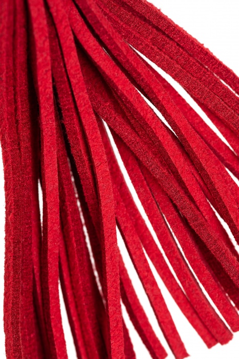 Зажимы на соски «Вилки» с красными кисточками из замши - Pecado - купить с доставкой в Нижневартовске