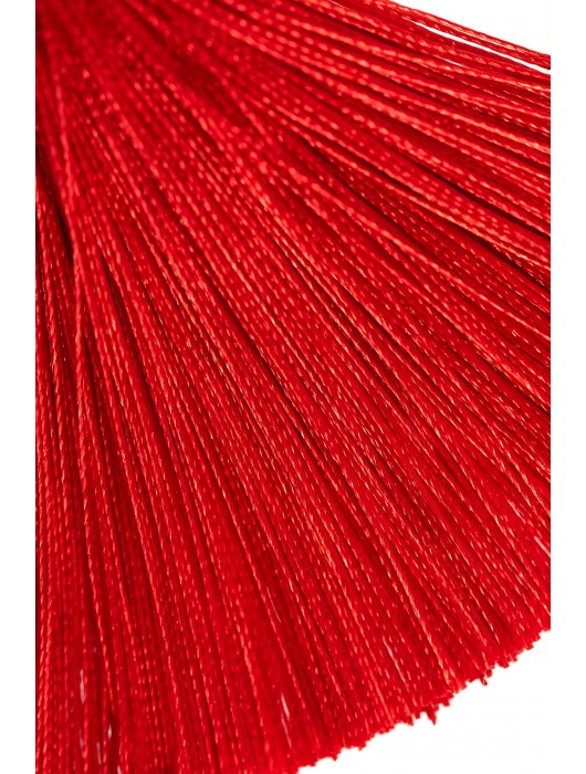 Зажимы на соски «Прищепки» с красными кисточками из шелка - Pecado - купить с доставкой в Нижневартовске