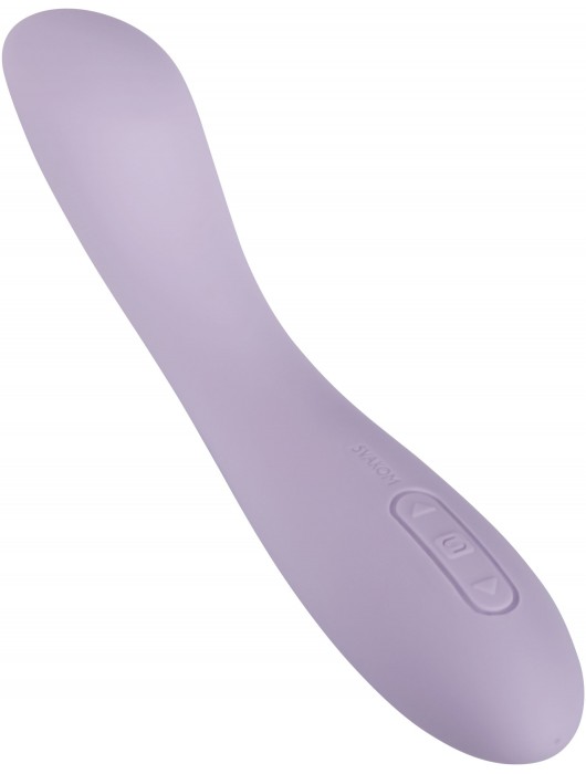 Сиреневый изогнутый вибратор Amy 2 - 17,4 см. - Svakom