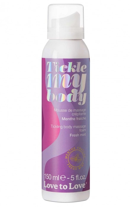 Массажная хрустящая пенка Tickle My Body Fresh Mint с ароматом мяты - 150 мл. - Love to Love - купить с доставкой в Нижневартовске