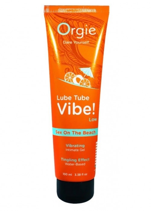 Гель с эффектом вибрации Lube Tube Vibe Low Sex On The Beach - 100 мл. - ORGIE - купить с доставкой в Нижневартовске