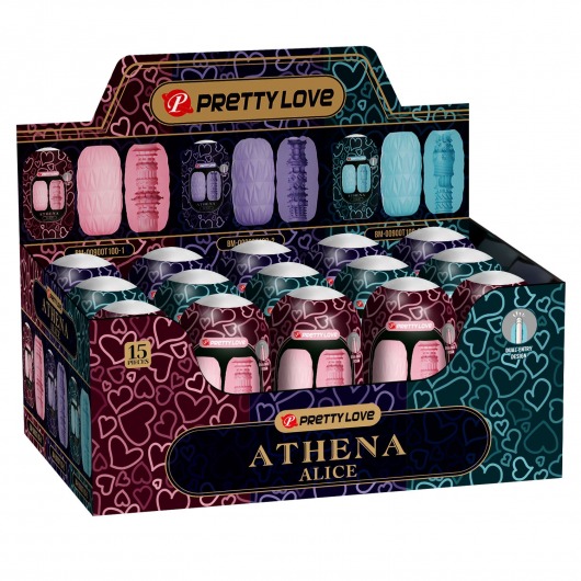 Набор из 15 мастурбаторов Athena Alice - Baile - в Нижневартовске купить с доставкой