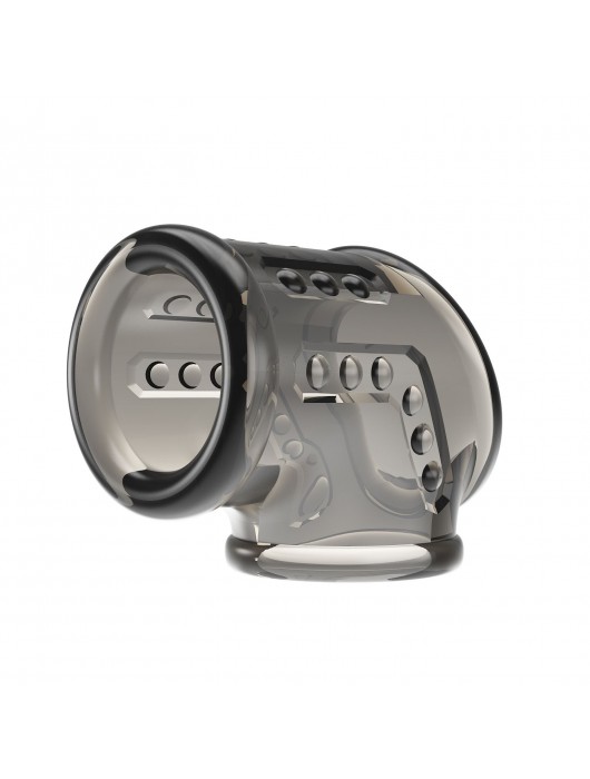 Дымчатая насадка на пенис и мошонку - Baile - в Нижневартовске купить с доставкой