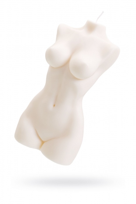 Белая интерьерная свеча в форме женского торса - 850 гр. - Pecado - купить с доставкой в Нижневартовске