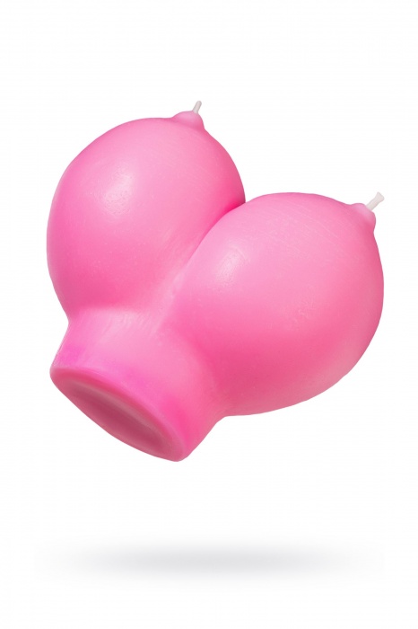 Розовая свеча «Сиськи» - 150 гр. - Pecado - купить с доставкой в Нижневартовске