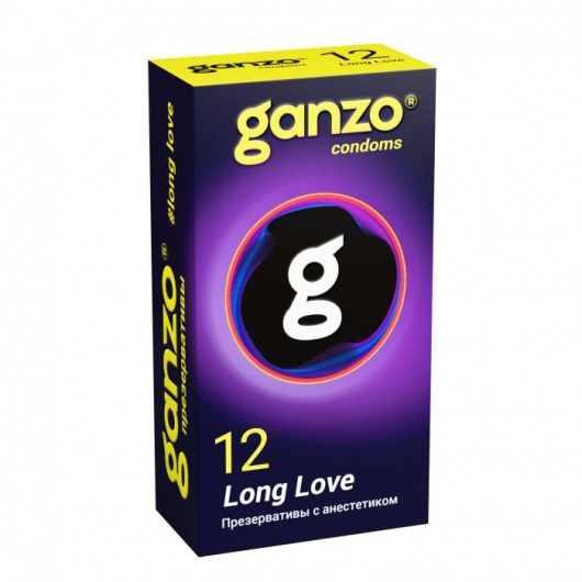 Презервативы с анестетиком для продления удовольствия Ganzo Long Love - 12 шт. - Ganzo - купить с доставкой в Нижневартовске