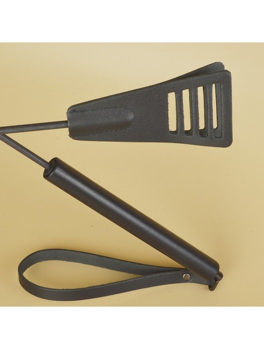 Черный кожаный стек «Сириус» - 60 см. - Sitabella - купить с доставкой в Нижневартовске