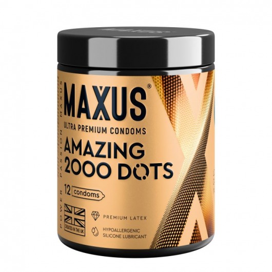 Точечные презервативы MAXUS 2000 Amazing Dots с железным кейсом - 12 шт. - Maxus - купить с доставкой в Нижневартовске